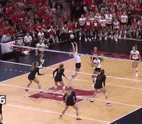 big hit by #11 from Nebraska