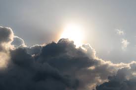 clouds partially covering the sun