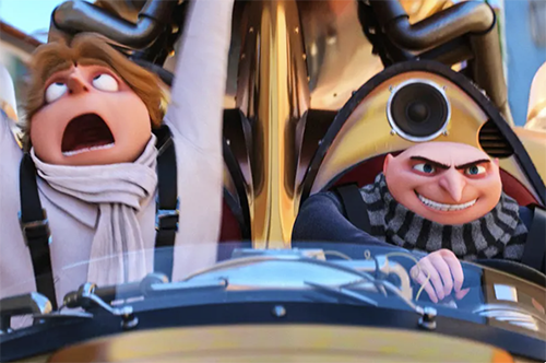 Image of Dru and Gru ready to engage in some mischevious shenanigans.