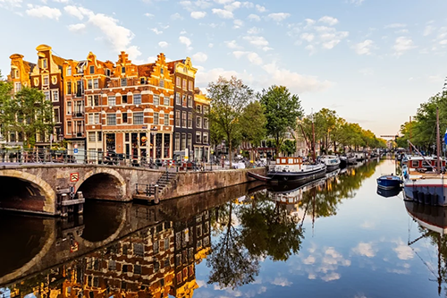 Photo of picturesque amsterdam