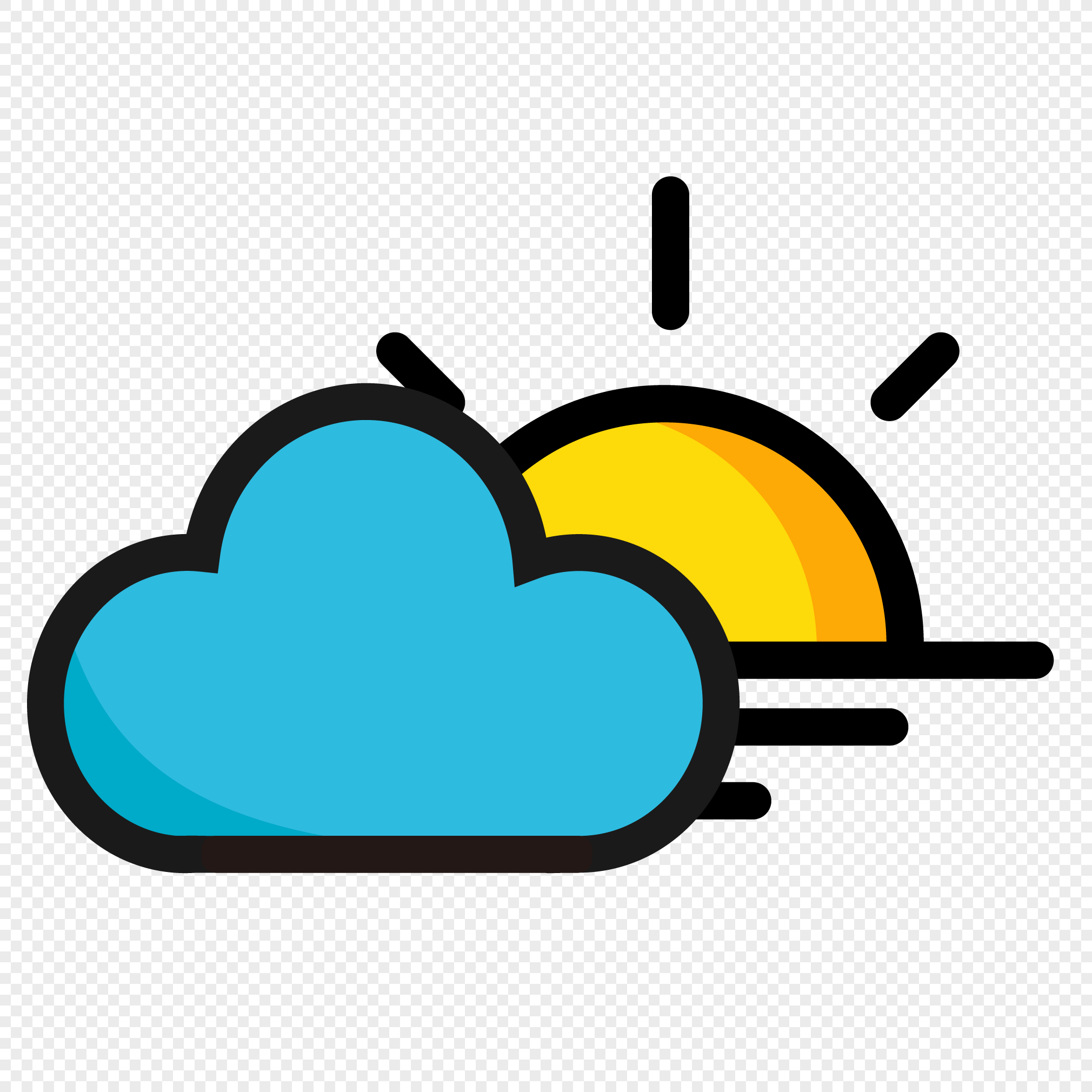 partly cloudy