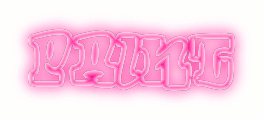 the word paint in a cool font