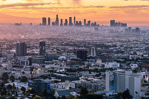 skyline of Los Angeles