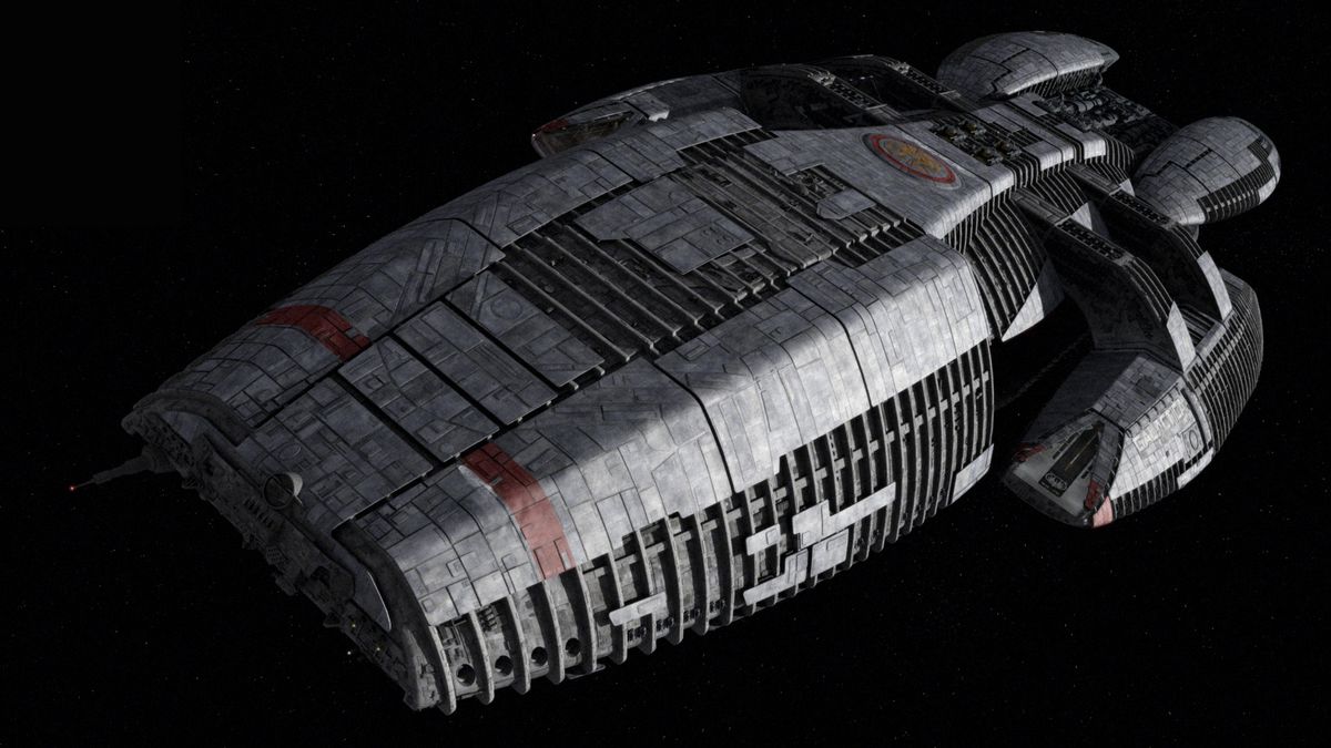 Spaceship in Battlestar Galacticay
