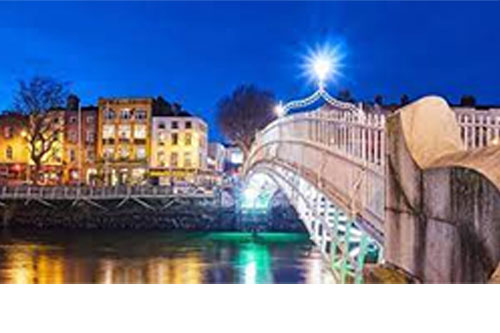 Photo of a bridge in Dublin.