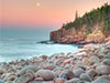 pretty rocks, water, mountain scene