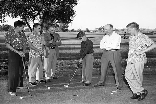 Golf tournament from the 1950s