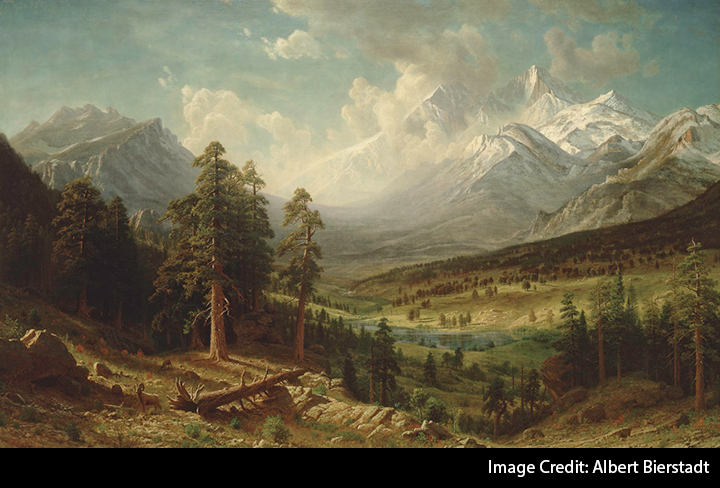 Longs Peak from Estes Park Painting