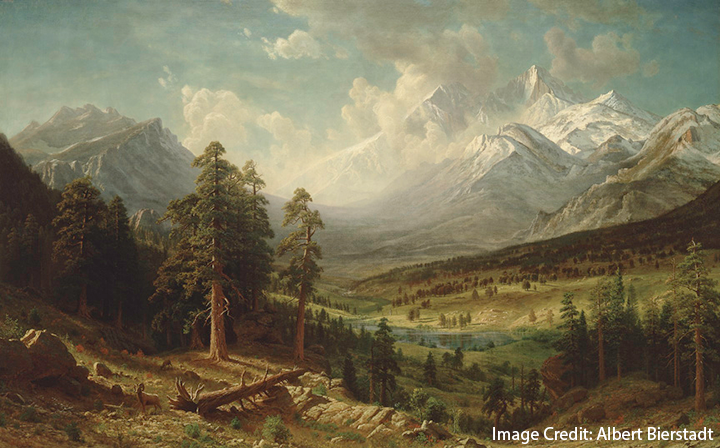 Longs Peak from Estes Park Painting