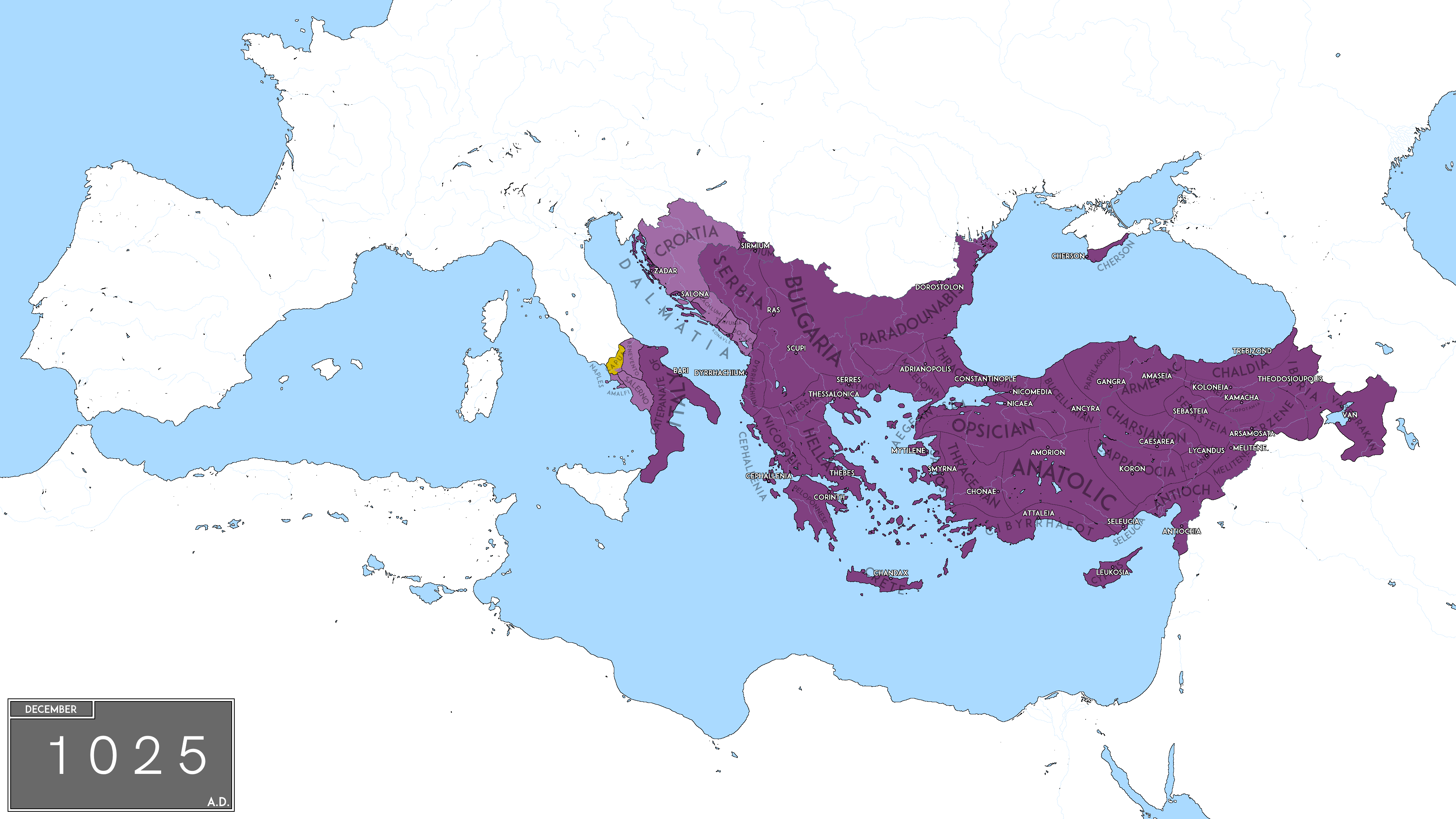 byzantine empire map