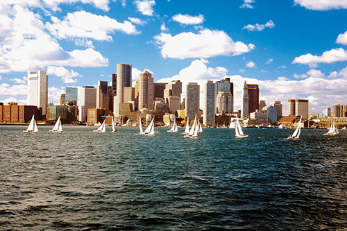 Photo of Boston from the water