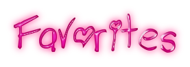 pink text favorites