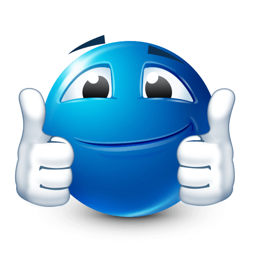 thumbs up face