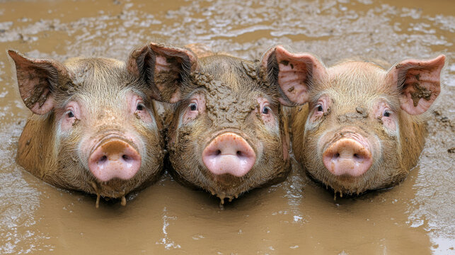 3 dirty pigs