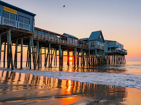 Sunset at Old Orchard Beach, Maine