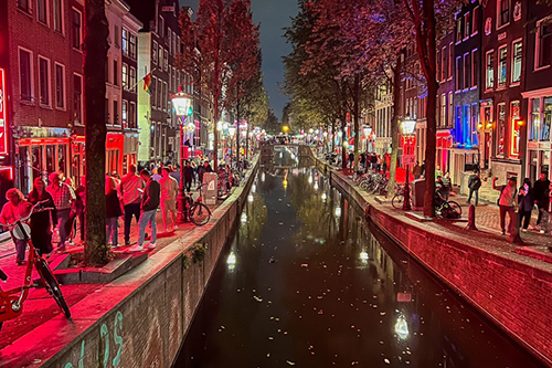 Photo of Amsterdam at night
