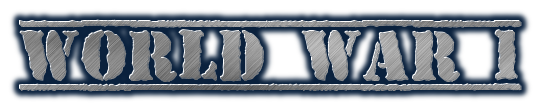a title with world war 1 in big grey letters
