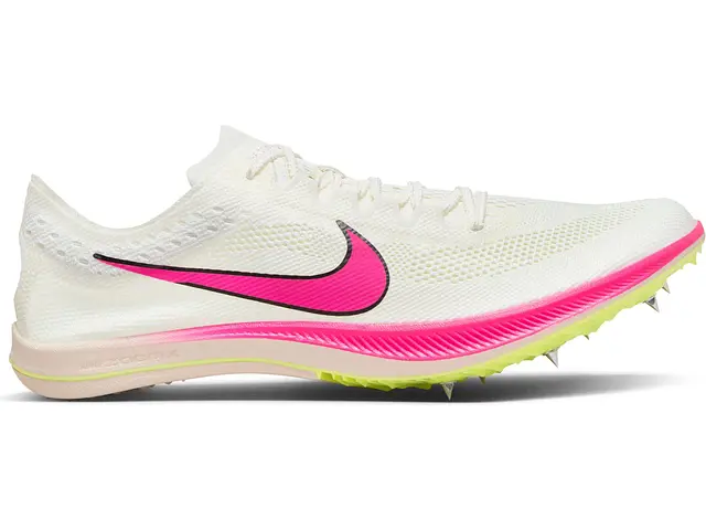 white and pink nike shoe