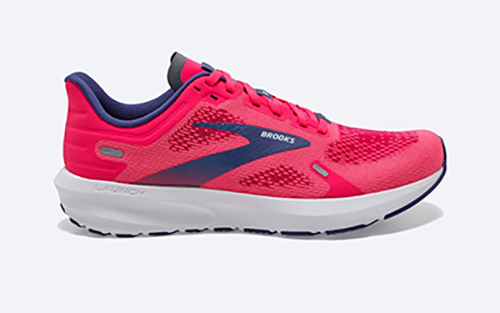 pink brooks shoe