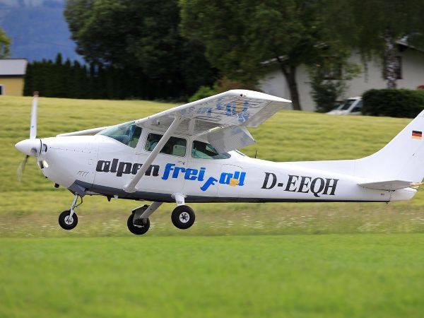 Light Airplane taking off