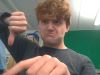 Sad Josh giving a thumbs down