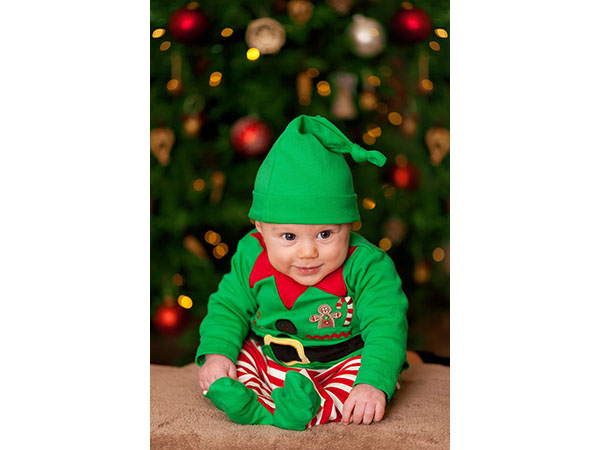 Picture of Baby in elf costume