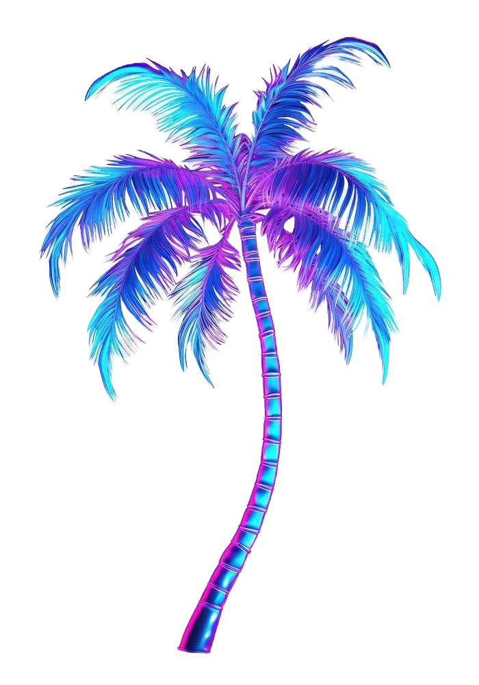 A futaristic holographic tree