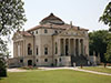 Palladian style building in beige with a big dome