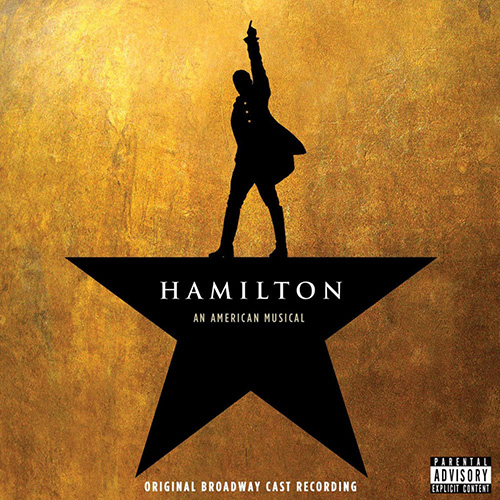 silhouette of a man in a suit ontop of a star, album cover