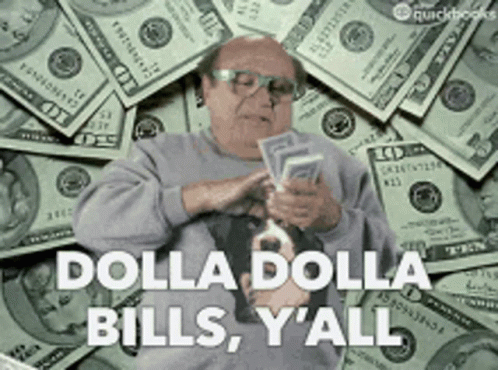Danny DeVito Throwing Money