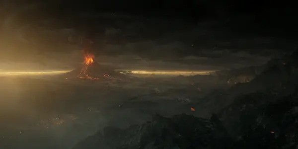 Picture of Mordor during the eruption