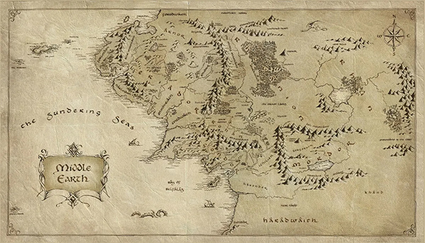 Map of Middle Earth